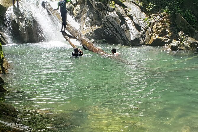 Aripo Waterfall Adventure - A six-foot fall with a surprisingly deep pool