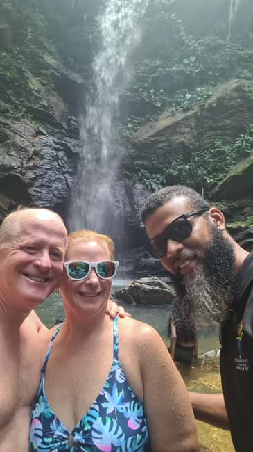 Trinidad: Avocat Waterfall and Maracas Bay Beach Tour - The Natural Plunge Pool At The Falls
